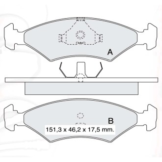 Гальмівні колодки DAFMI DAFMI / INTELLI D309E (фото 1)