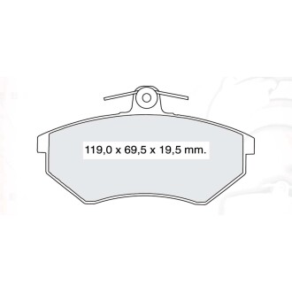 Гальмівні колодки DAFMI DAFMI / INTELLI D327E