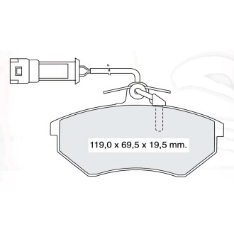 Гальмівні колодки DAFMI DAFMI / INTELLI D328E