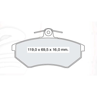 Гальмівні колодки DAFMI DAFMI / INTELLI D332E