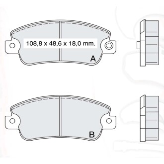 Гальмівні колодки DAFMI DAFMI / INTELLI D334E (фото 1)