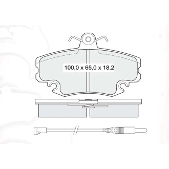 Гальмівні колодки DAFMI DAFMI / INTELLI D339E