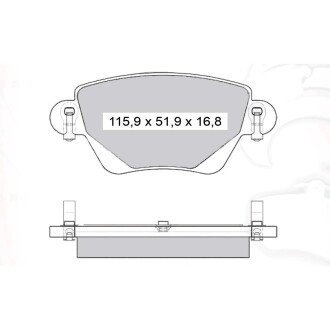 Колодка гальм. диск. FORD MONDEO задн. (Intelli) DAFMI / INTELLI D362E