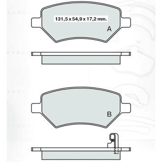 DAFMI INTELLI Тормозные колодки пер. ZAZ Forza DAFMI DAFMI / INTELLI D411E