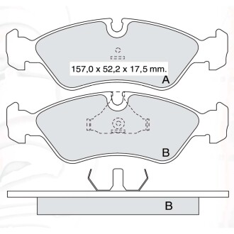 Гальмівні колодки DAFMI DAFMI / INTELLI D433E