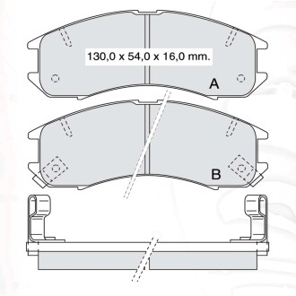 Гальмівні колодки DAFMI DAFMI / INTELLI D450E