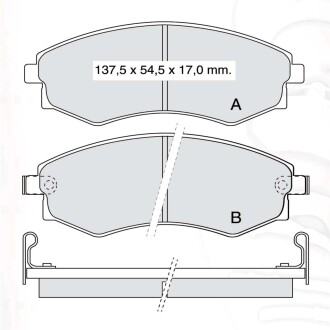 Гальмівні колодки DAFMI DAFMI / INTELLI D487E