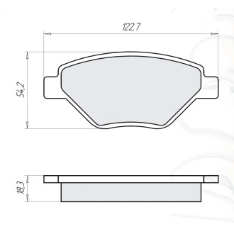 Дисковые тормозные колодки, комплект DAFMI DAFMI / INTELLI D516E