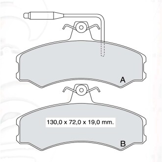 Гальмівні колодки DAFMI DAFMI / INTELLI D530E