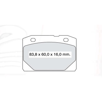 Колодки тормозные 2101 перед (к-т 4шт) Intelli Dafmi DAFMI / INTELLI D656E