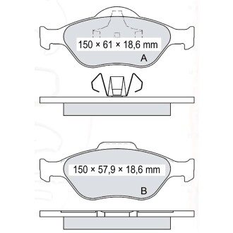 Гальмівні колодки DAFMI DAFMI / INTELLI D714E