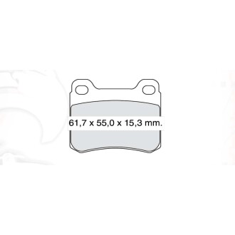 Гальмівні колодки DAFMI DAFMI / INTELLI D741E