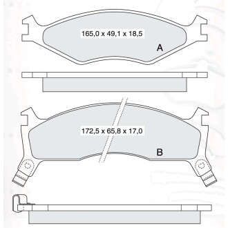 Гальмівні колодки DAFMI DAFMI / INTELLI D805E