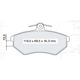 Гальмівні колодки DAFMI DAFMI / INTELLI D884E (фото 1)