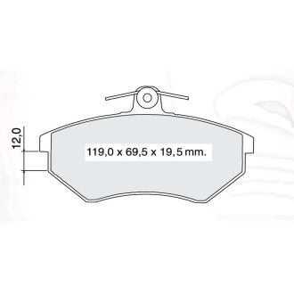 Гальмівні колодки DAFMI DAFMI / INTELLI D885E