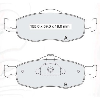 Гальмівні колодки DAFMI DAFMI / INTELLI D916E