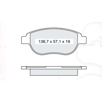 Дисковые тормозные колодки, комплект DAFMI DAFMI / INTELLI D934E