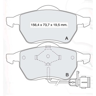 Гальмівні колодки DAFMI DAFMI / INTELLI D957E