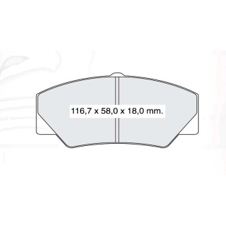 Гальмівні колодки DAFMI DAFMI / INTELLI D983E