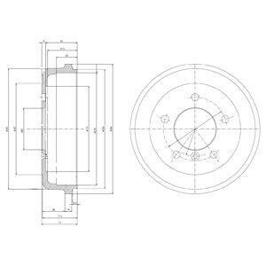 Гальмівний барабан Delphi BF168 (фото 1)