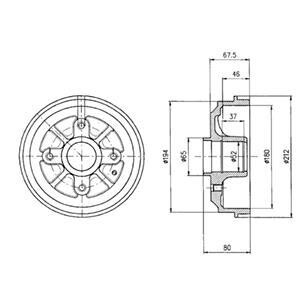 Тормозной барабан Delphi BF324