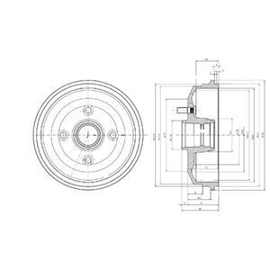 Барабан гальмівний Delphi BF468