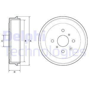 Тормозной барабан Delphi BF506