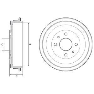 Тормозной барабан Delphi BF 528