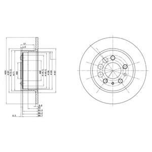 Тормозной диск Delphi BG2103