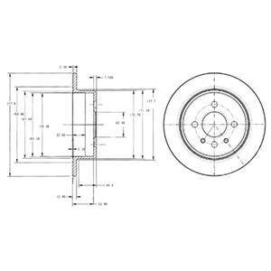 Тормозной диск Delphi BG2202