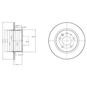 Тормозной диск Delphi BG2240