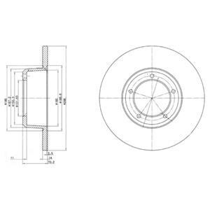 Тормозной диск Delphi BG2297