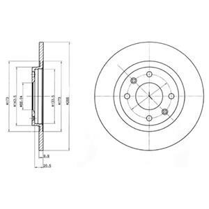 Диск гальмівний Delphi BG2308