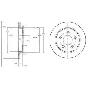 Диск гальмівний Delphi BG2332