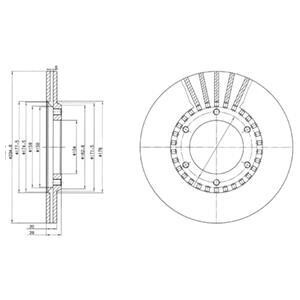 Тормозной диск Delphi BG2365