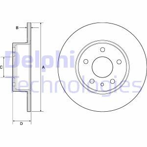 Тормозной диск Delphi BG2386