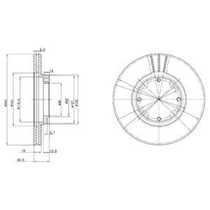 Тормозной диск Delphi BG2394