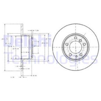 Диск гальмівний Delphi BG2430