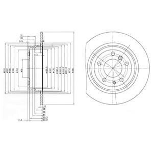 Тормозной диск Delphi BG2431