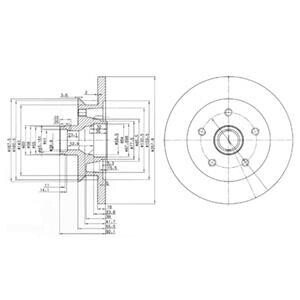 Тормозной диск Delphi BG2468