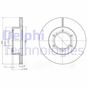 Тормозной диск Delphi BG2495