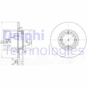 Тормозной диск Delphi BG2533