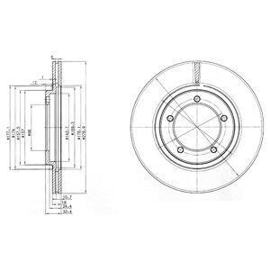 Тормозной диск Delphi BG2534