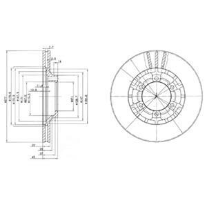 Гальмівний диск Delphi BG2561