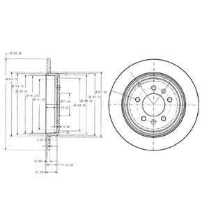 Диск гальмівний Delphi BG2573