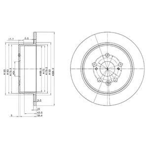 Тормозной диск Delphi BG2594