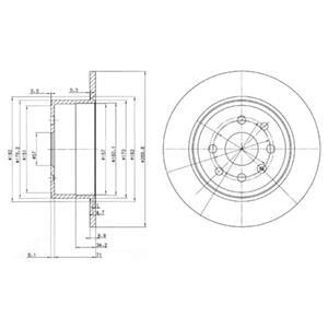 Тормозной диск Delphi BG2637