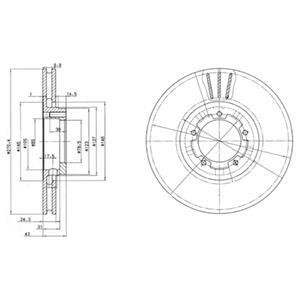 Гальмівний диск Delphi BG2663