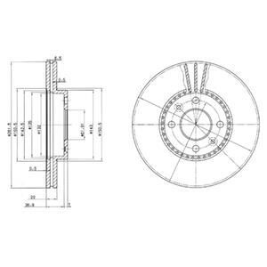 Тормозной диск Delphi BG2693