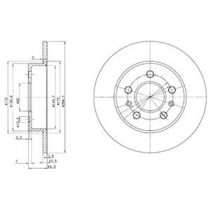 Тормозной диск Delphi BG2696